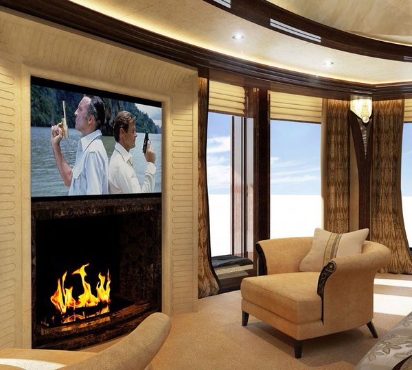 master suite fireplace