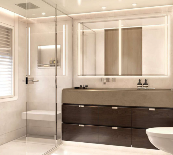 Washroom With Bath Area