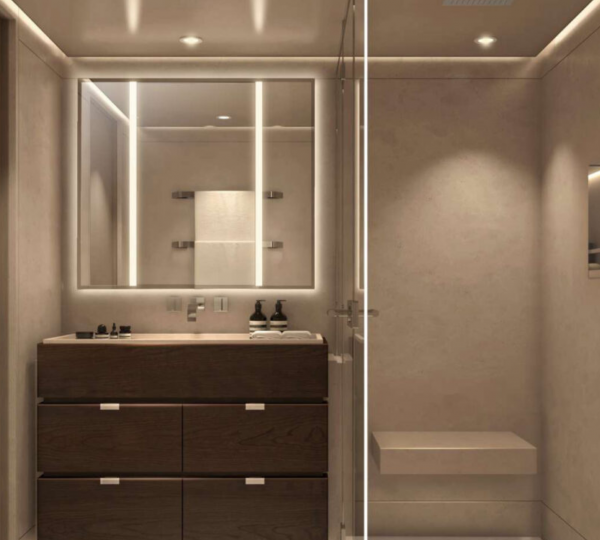 Washroom With Bath Area