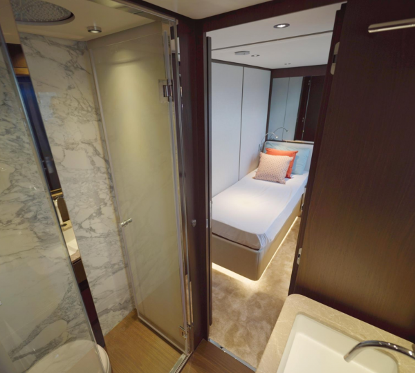 Single Bed Preview In Double Bed Cabin