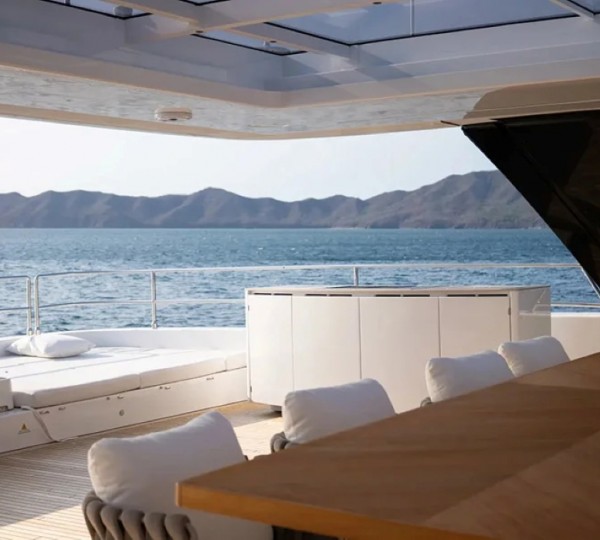 Exterior Dining Area With Sea Views