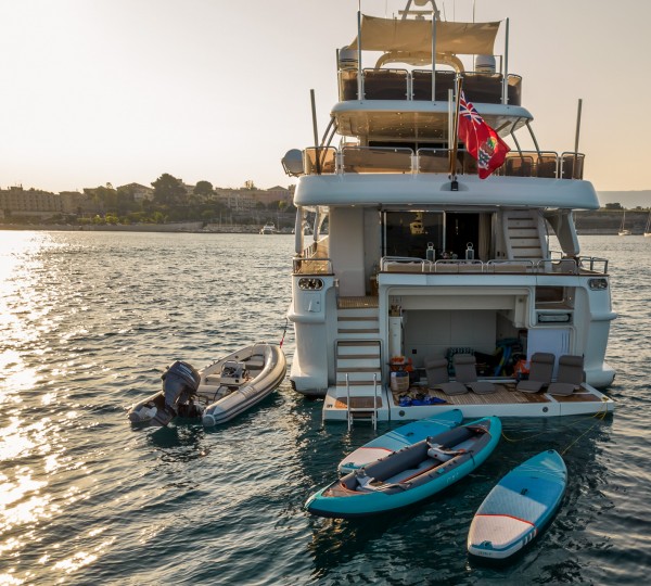 Aft View Of The Yacht