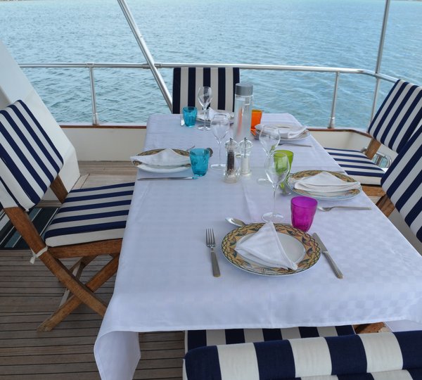 Alfresco Dining Aft Deck