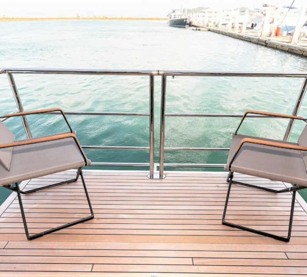 Aft Deck Relaxation Area With Sea Views