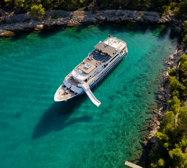 Aerial View Of The Yacht
