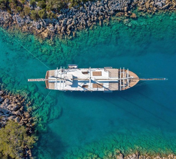 Aerial Of The Yacht