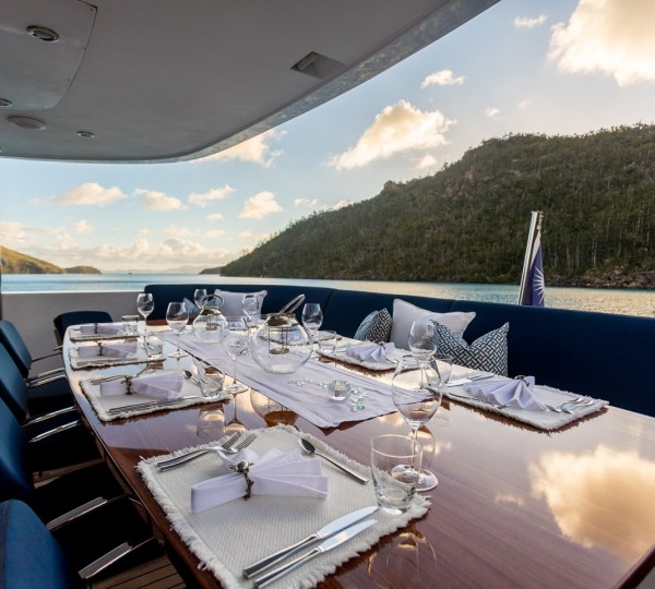 Aft Deck Dining Area