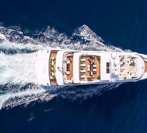 58m Benetti Superyacht From Above