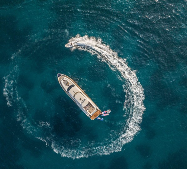 Aerial View Of The Yacht