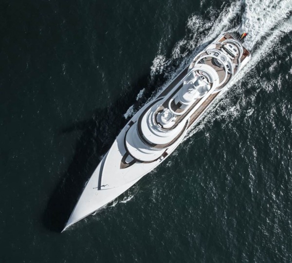 Aerial View Of The Yacht