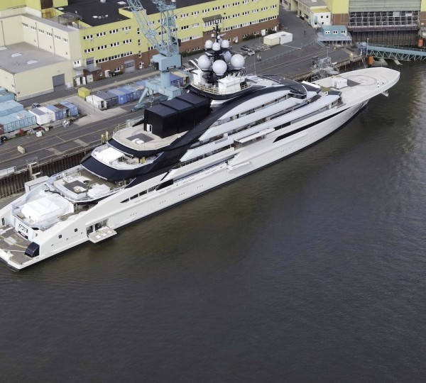 Aerial View Of Superyacht OPUS By Lurssen 