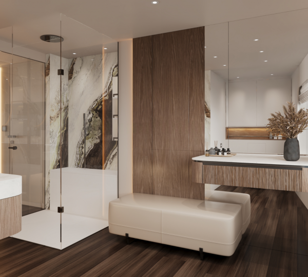 Washroom With Bath Area