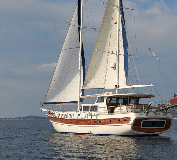 Aft View Of The Yacht