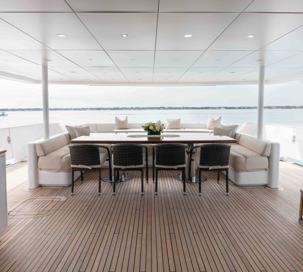 Aft Deck Dining Area