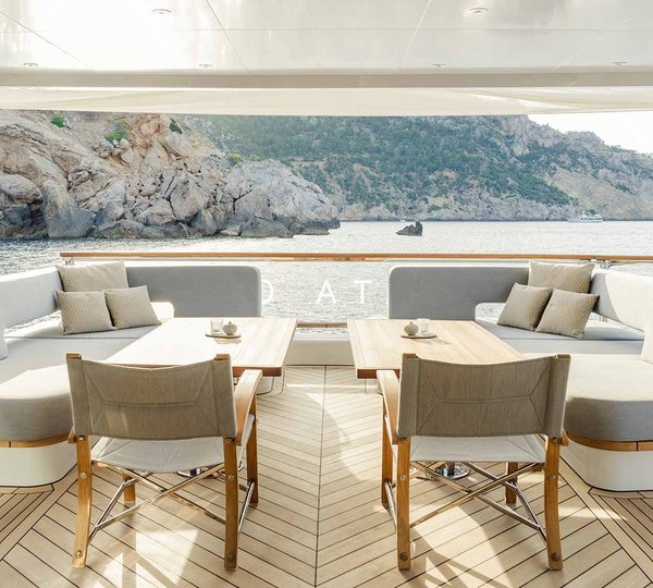 Aft Deck Seating And Dining Area