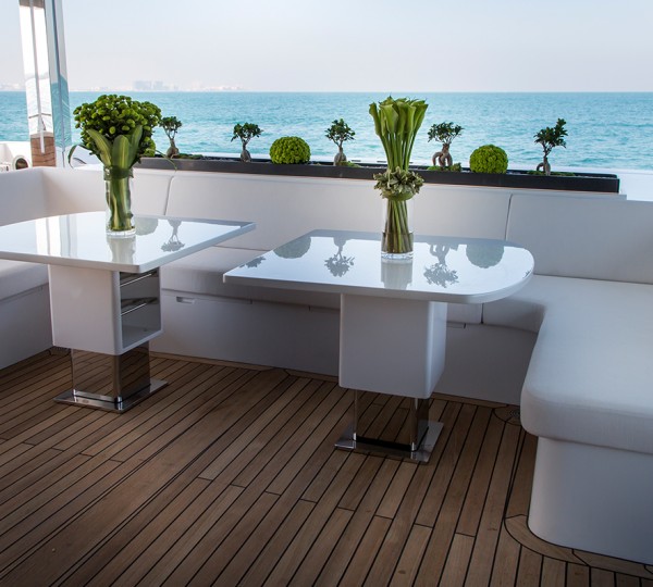 Aft Deck Alfresco Dining Area And Seating