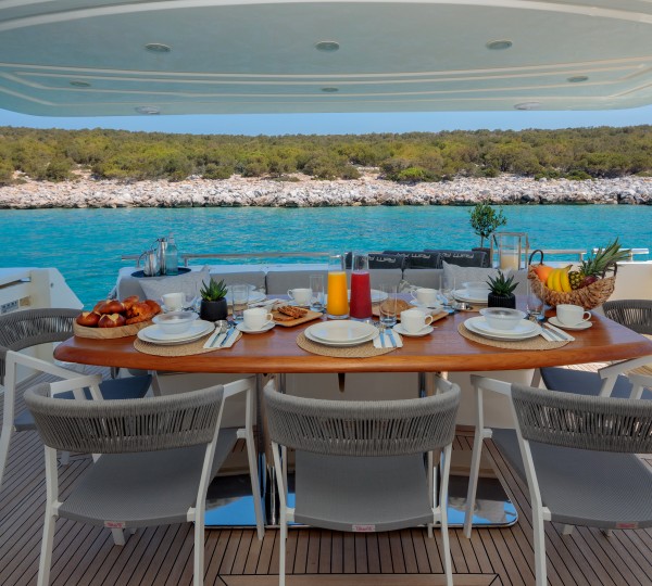 Aft Deck Dining Area