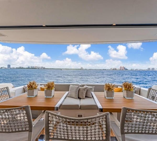 Exterior Dining Area With Sea View