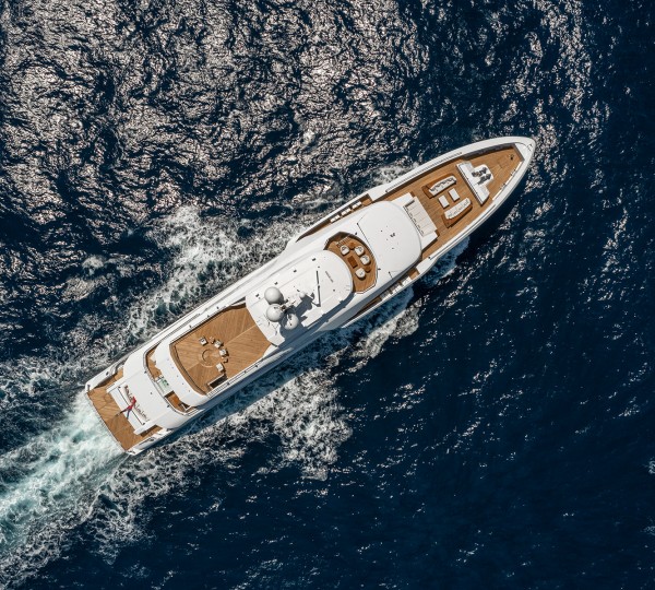 Aerial View Of The Superyacht