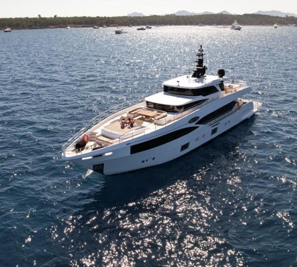 Aerial View Of The Yacht