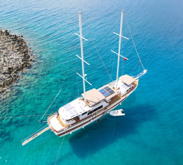 Aerial View Of The Yacht