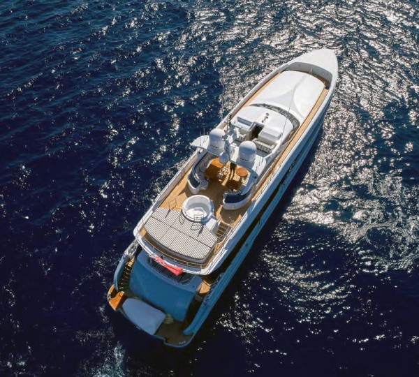 Aerial View Of The Yacht