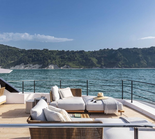 Flybridge sunbathing