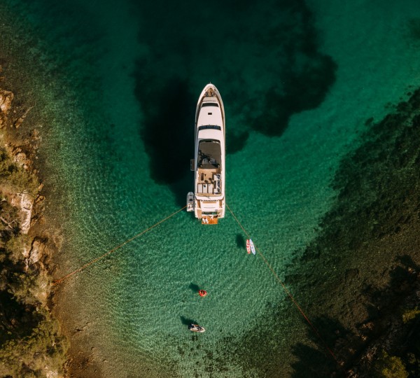 Aerial View At Anchor