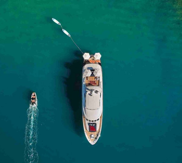 Aerial View Of The Yacht