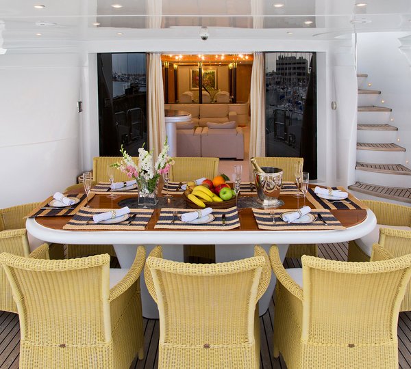 Alfresco Dining On Aft Deck
