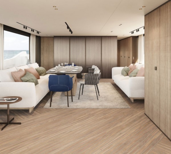 Main Salon View Forward - Rendered Image