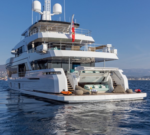 Aft View Of The Yacht