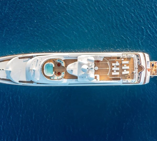 Aerial View Of The Yacht