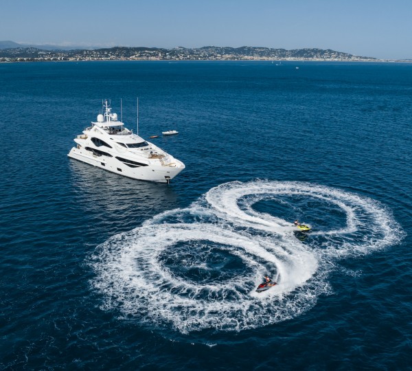 Yacht With Jetskis