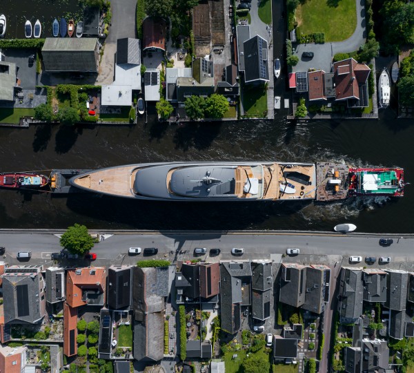 Aerial View Of The Yacht