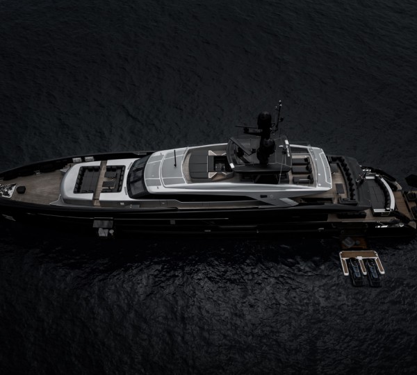 Aerial View Of The Superyacht
