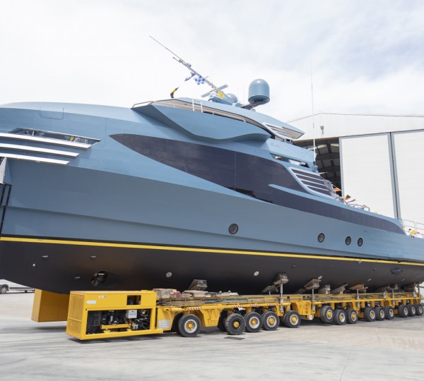 Yacht Support Vessel PHI PHANTOM Getting Ready For Launch © Alia Yachts