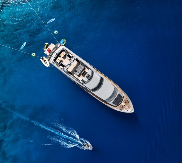 Aerial View Of The Yacht