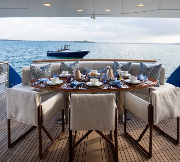 Aft Deck Dining Area