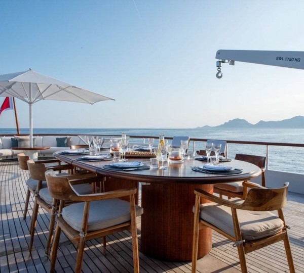 Exterior Dining Area With Sea Views