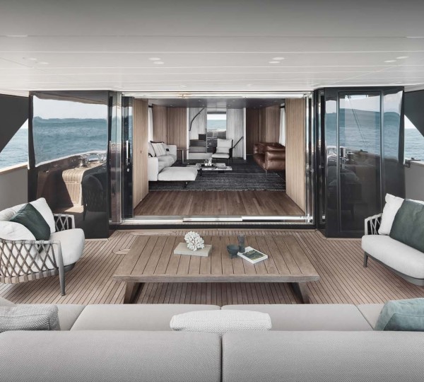 Main deck aft view into main salon