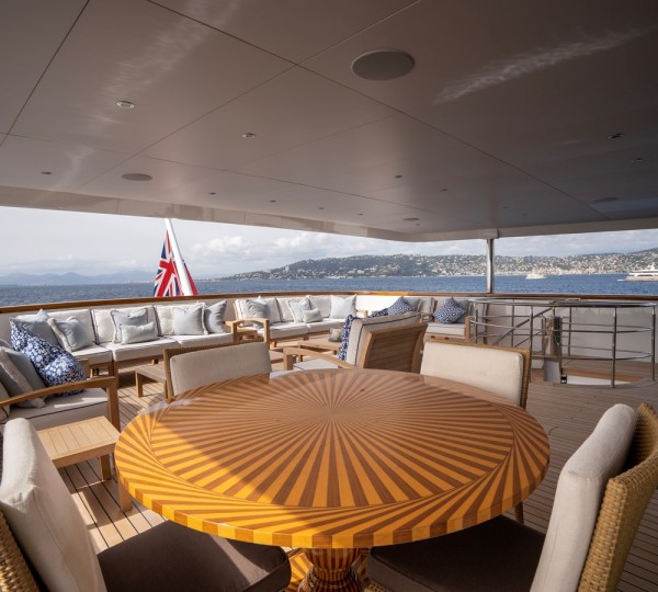 Aft Deck Seating And Dining Area