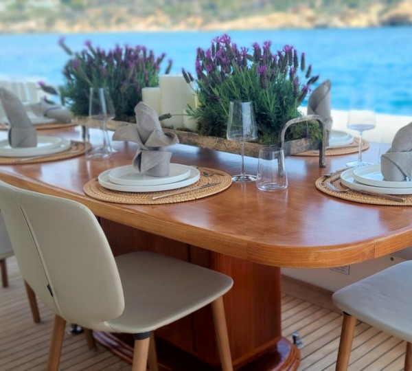 Exterior Dining Area With Sea Views