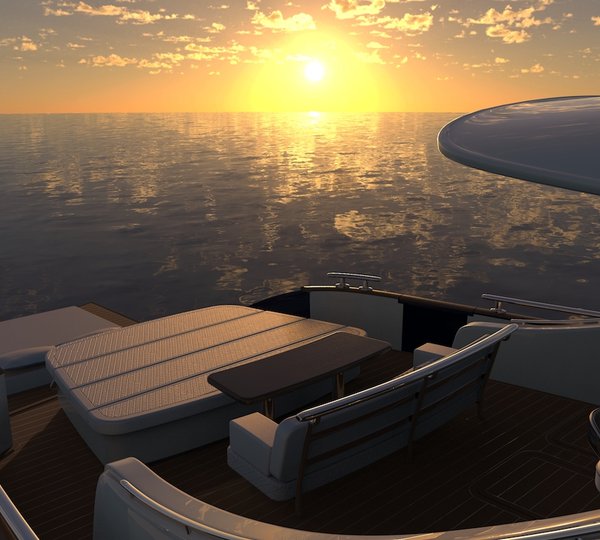 Aft Deck At Sunset