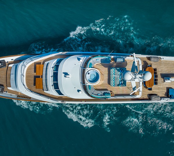 Aerial View Of The Yacht