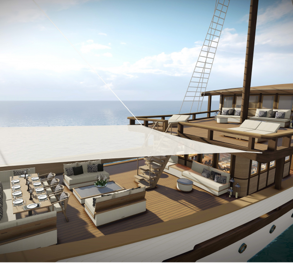 Sundeck Dining With Relaxation Area