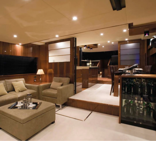 Interior Relaxation Area With Mini Bar