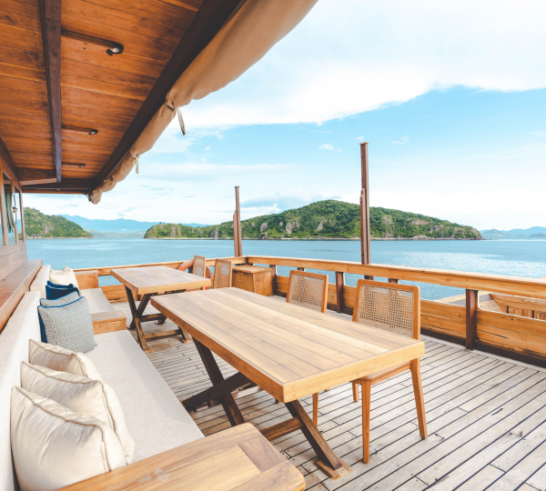 Exterior Dining Area With Sea Views