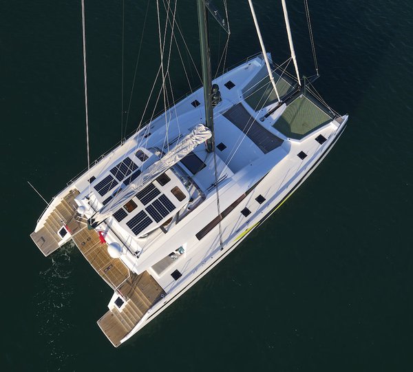 Aerial View Of The Yacht