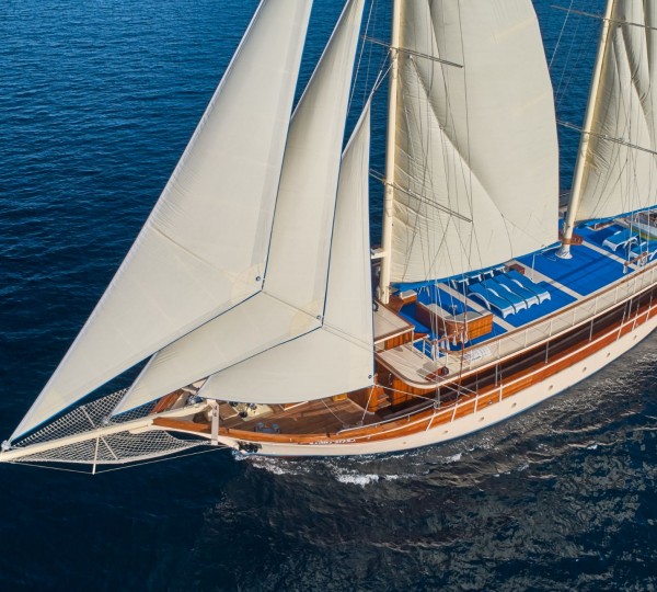 Aerial View Of The Yacht